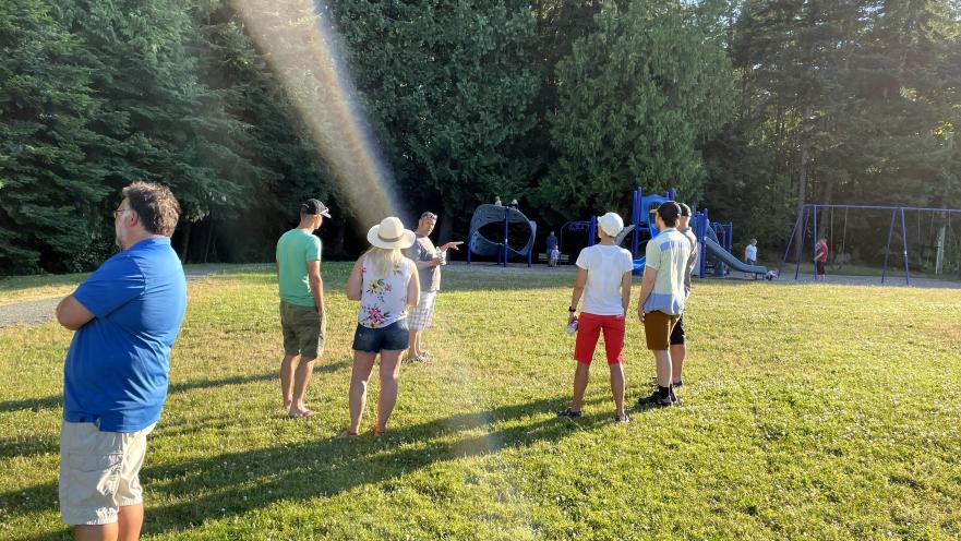people on the lawn in ocean view park